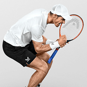 Andy Murray endorses the Head Graphene XT Radical Pro Tennis Racket [Frame Only]