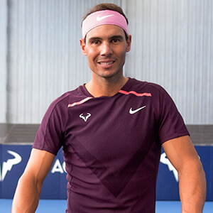 Rafael Nadal endorses the Babolat Pure Aero Tennis Racket