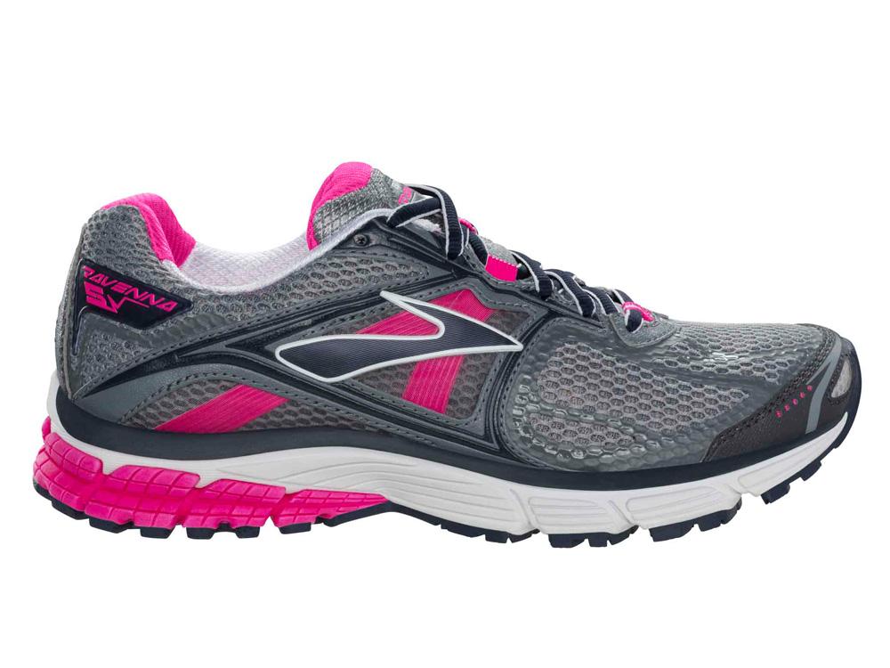 Brooks Womens Ravenna 5 Running Shoes Pink/Grey