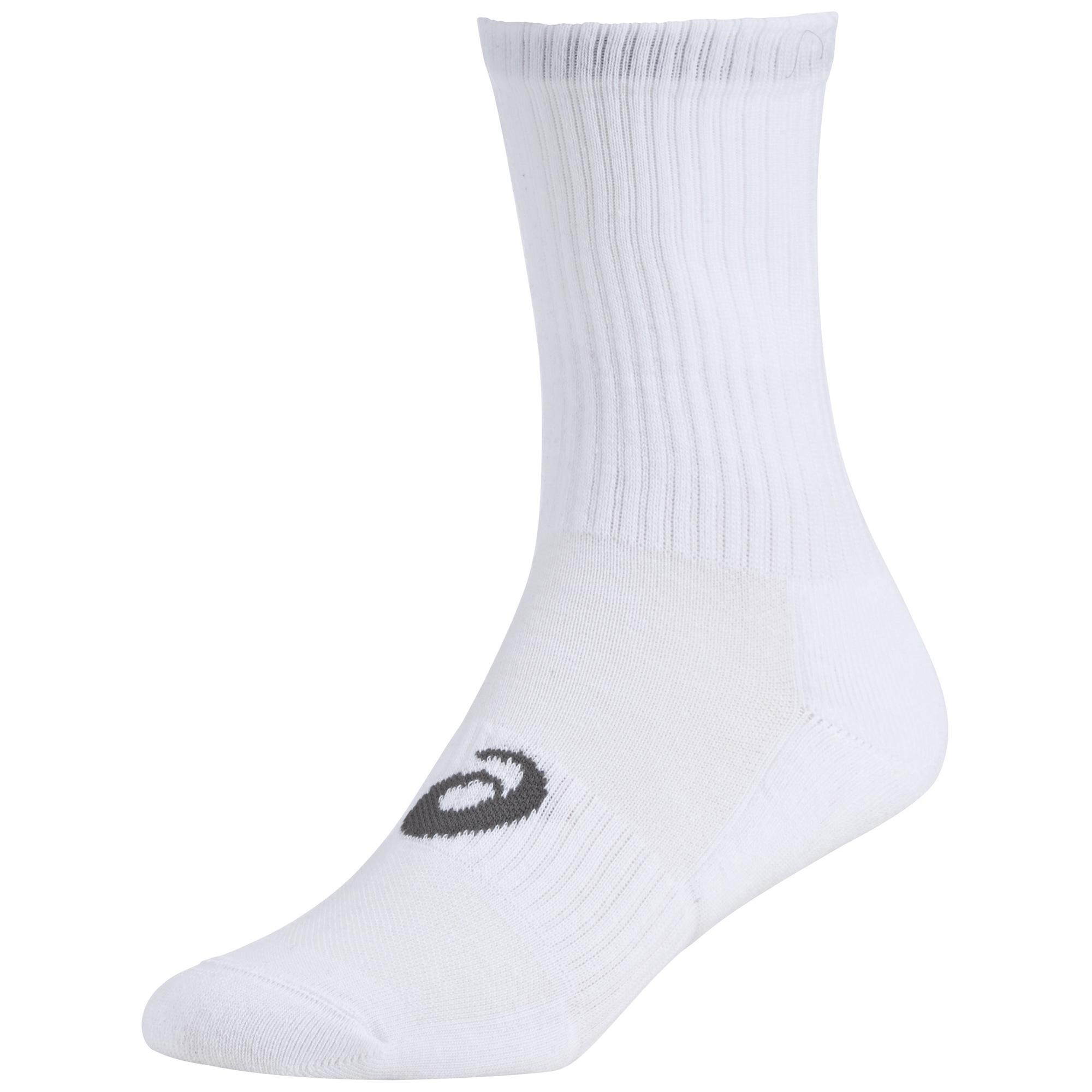 Asics Crew Socks (3 Pairs) White