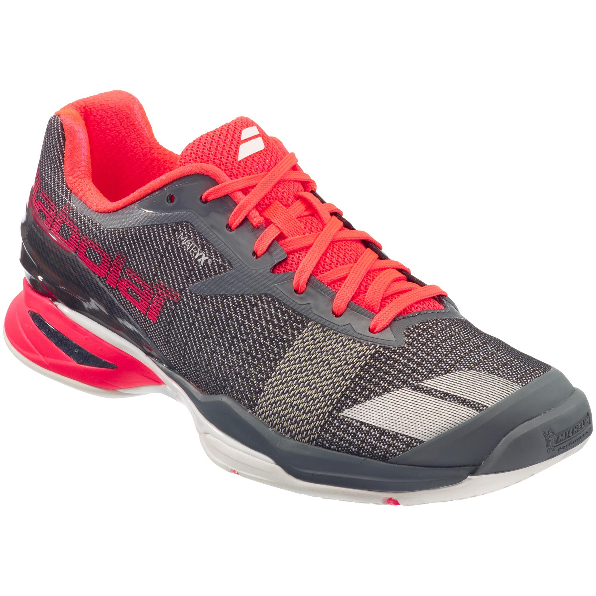 Babolat Womens Jet All Court Tennis Shoes Grey/Pink