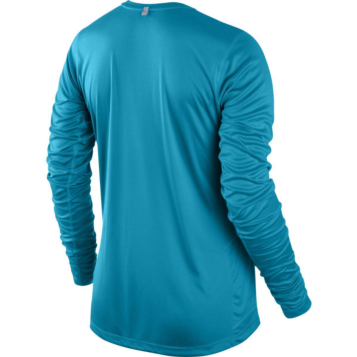 blue nike running top