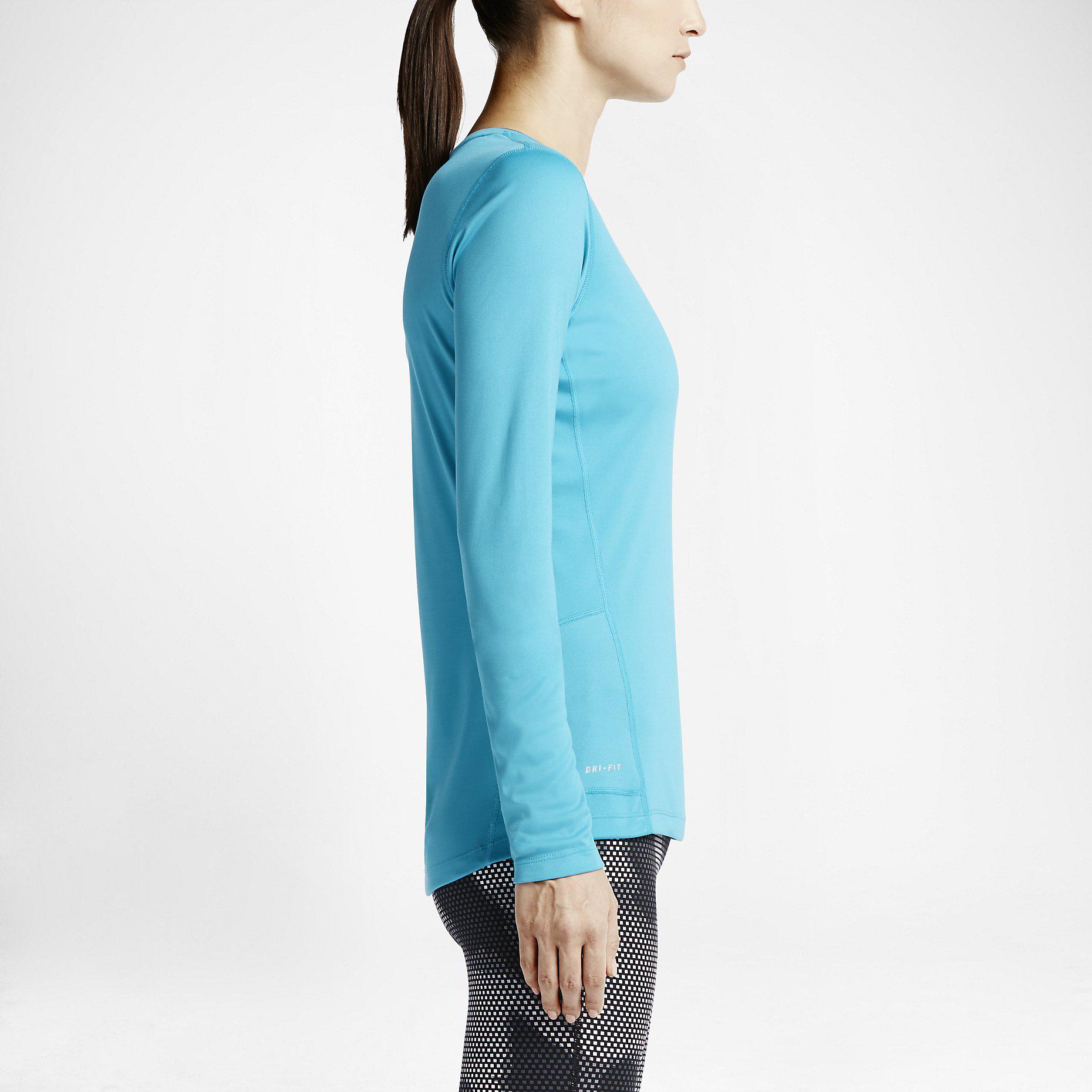 blue nike running top