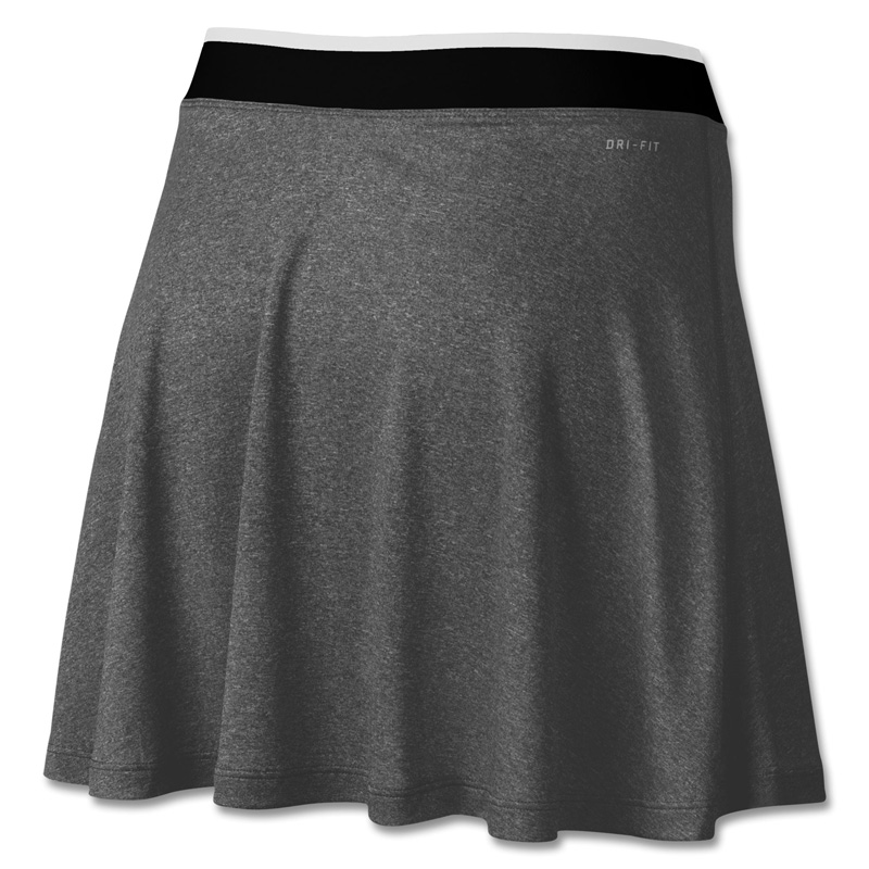 Nike Womens High Waisted Knit Skort Grey /Black/Matte Silver