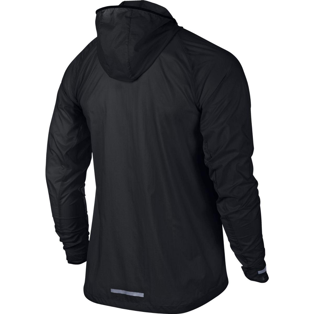 Nike Mens Impossibly Light Running Jacket Black/Volt