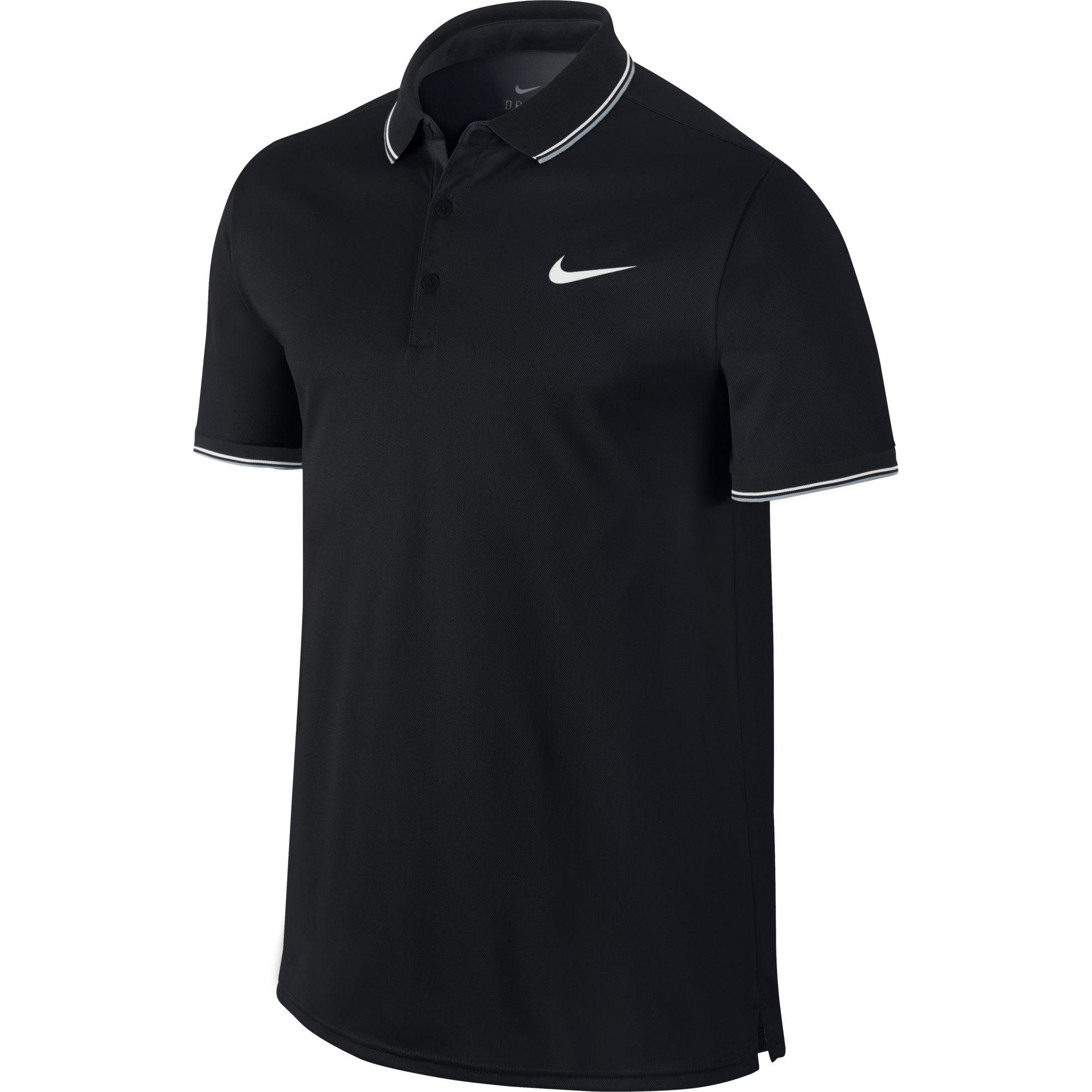 Nike Mens Court Tennis Polo Black