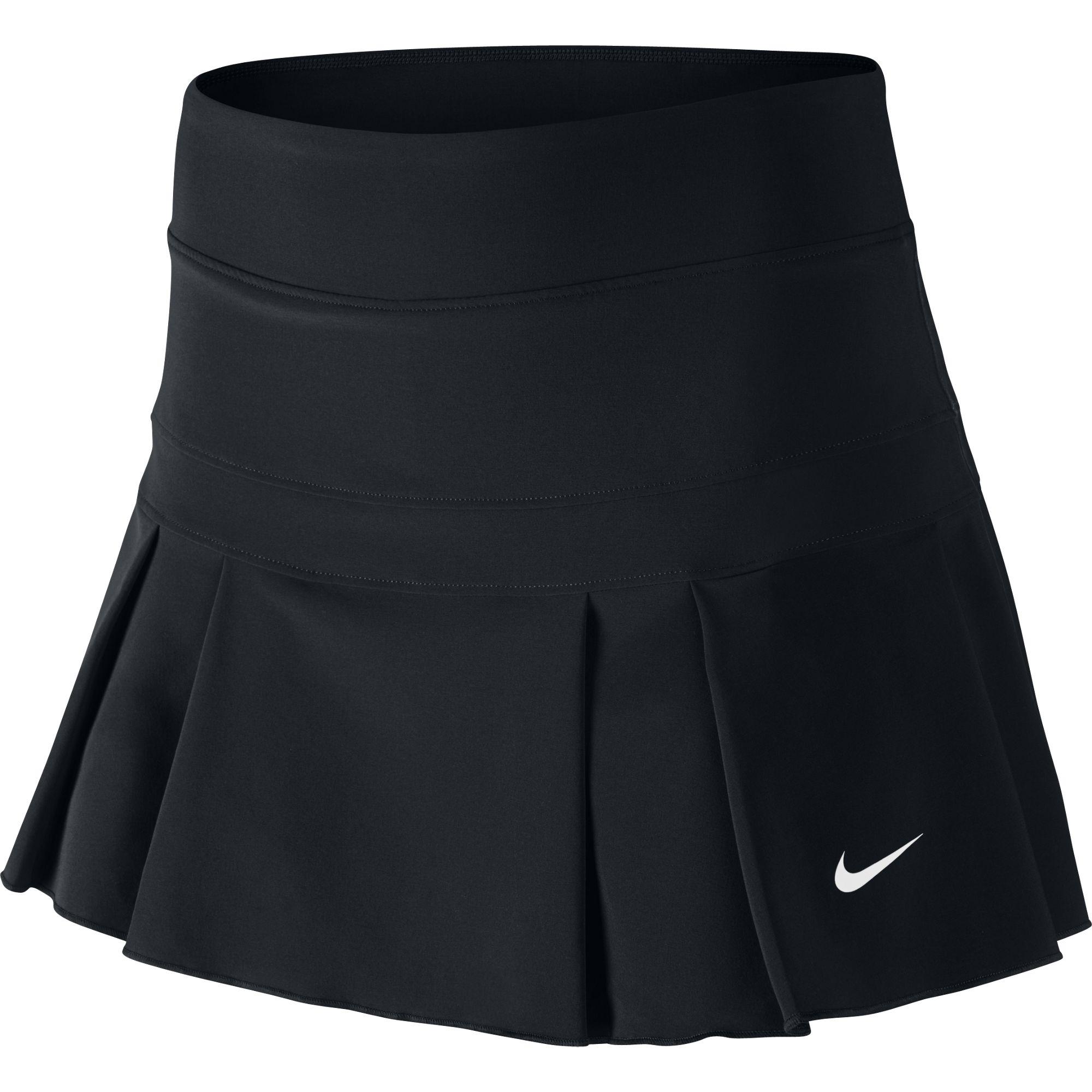 Nike Girls Victory Tennis Skirt - Black - Tennisnuts.com