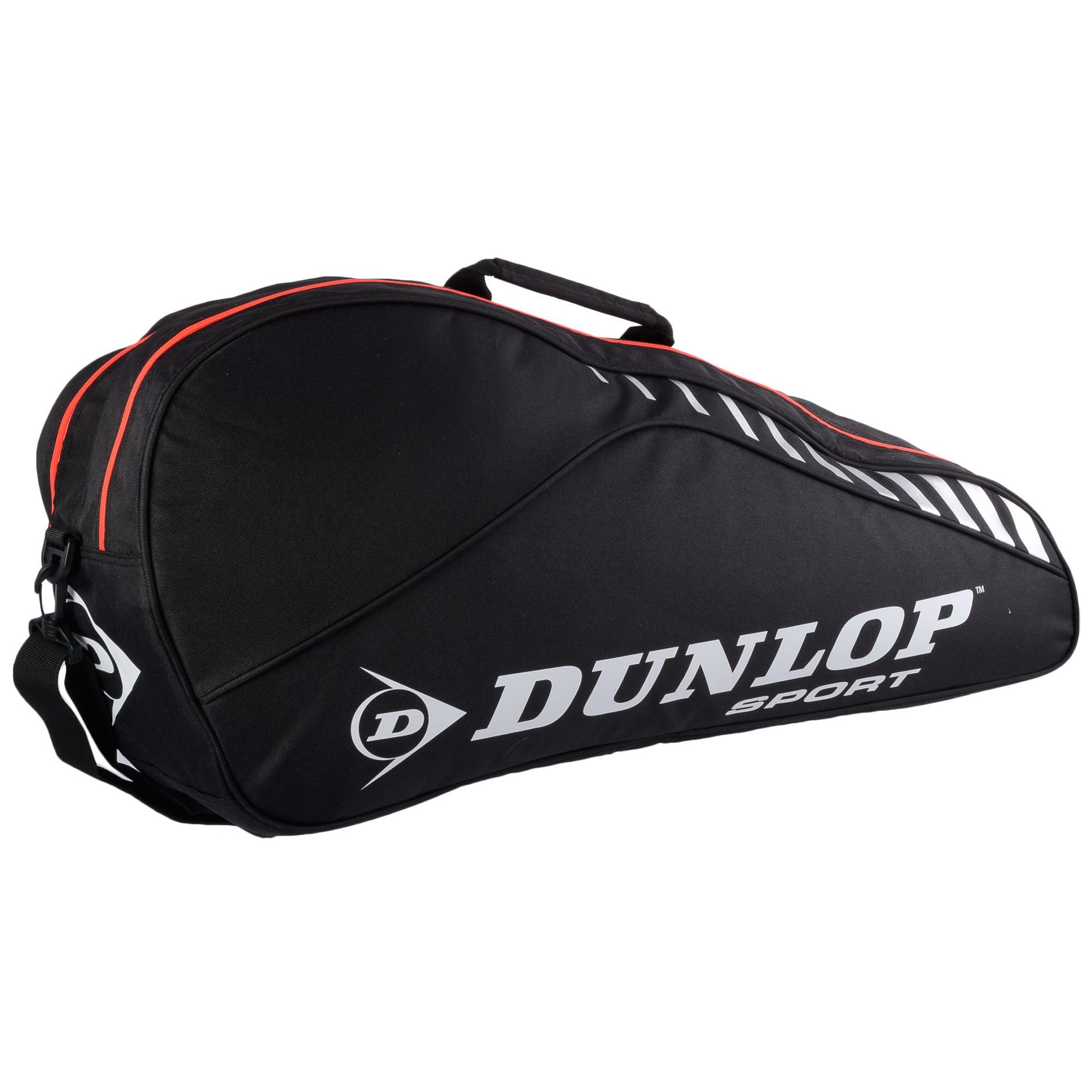 Dunlop Club 6 Racket Bag Black/Orange
