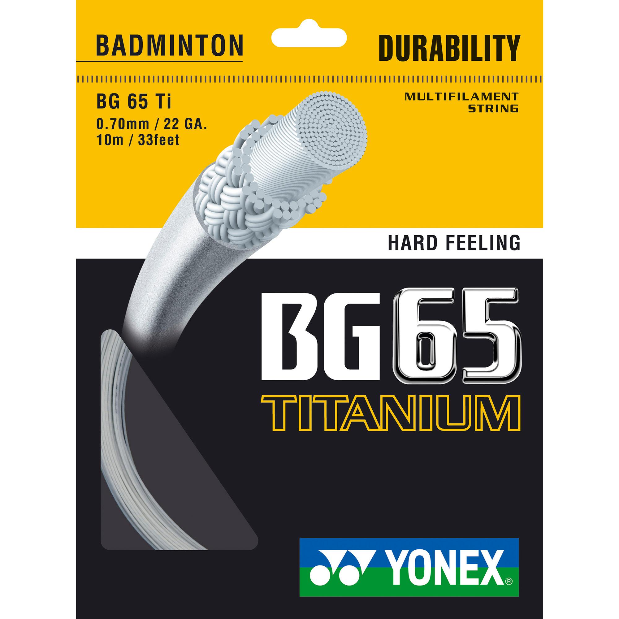 Yonex BG65Ti Badminton String Set (Choose Colour)
