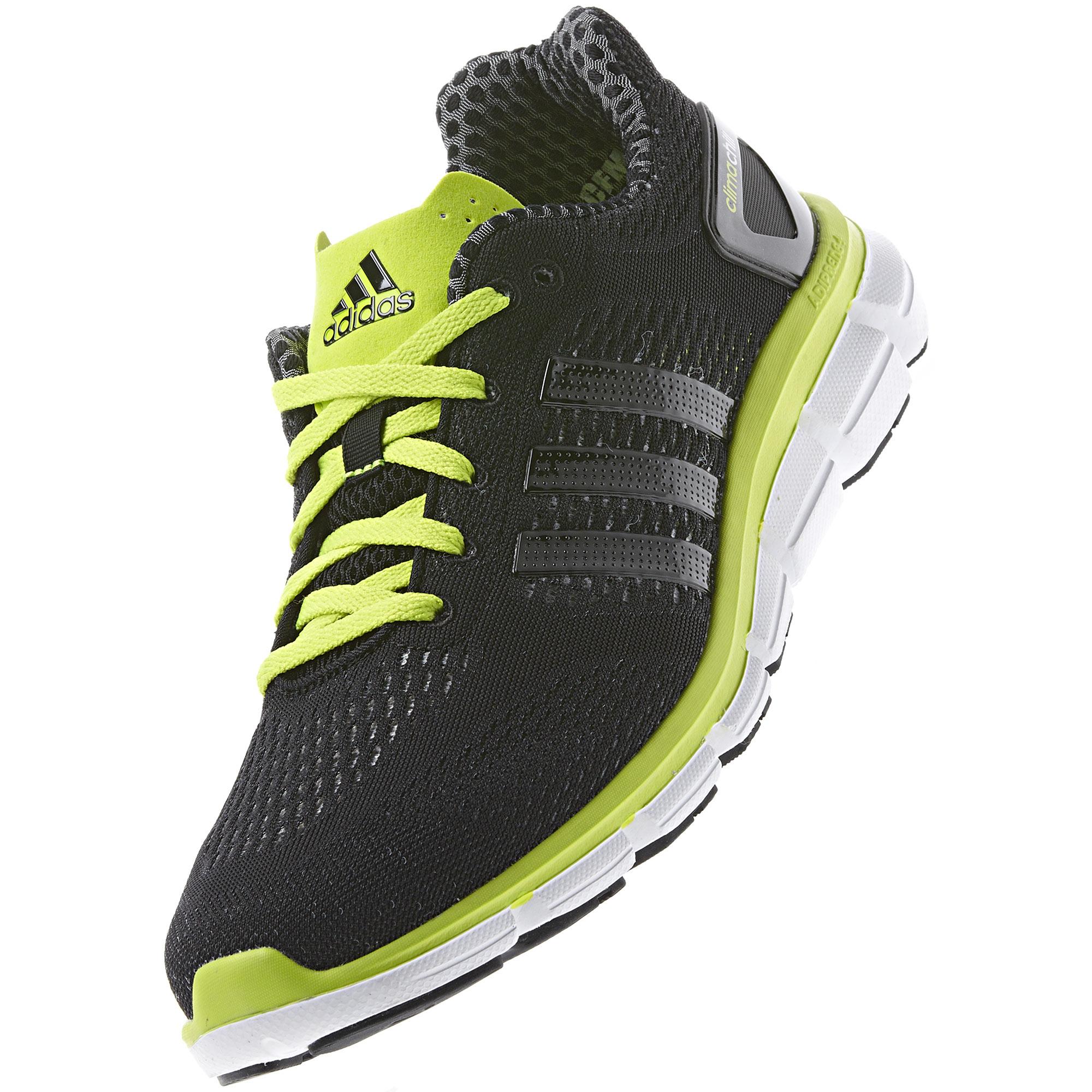 Adidas Mens ClimaCool Ride Running Shoes Black/SolarSlime