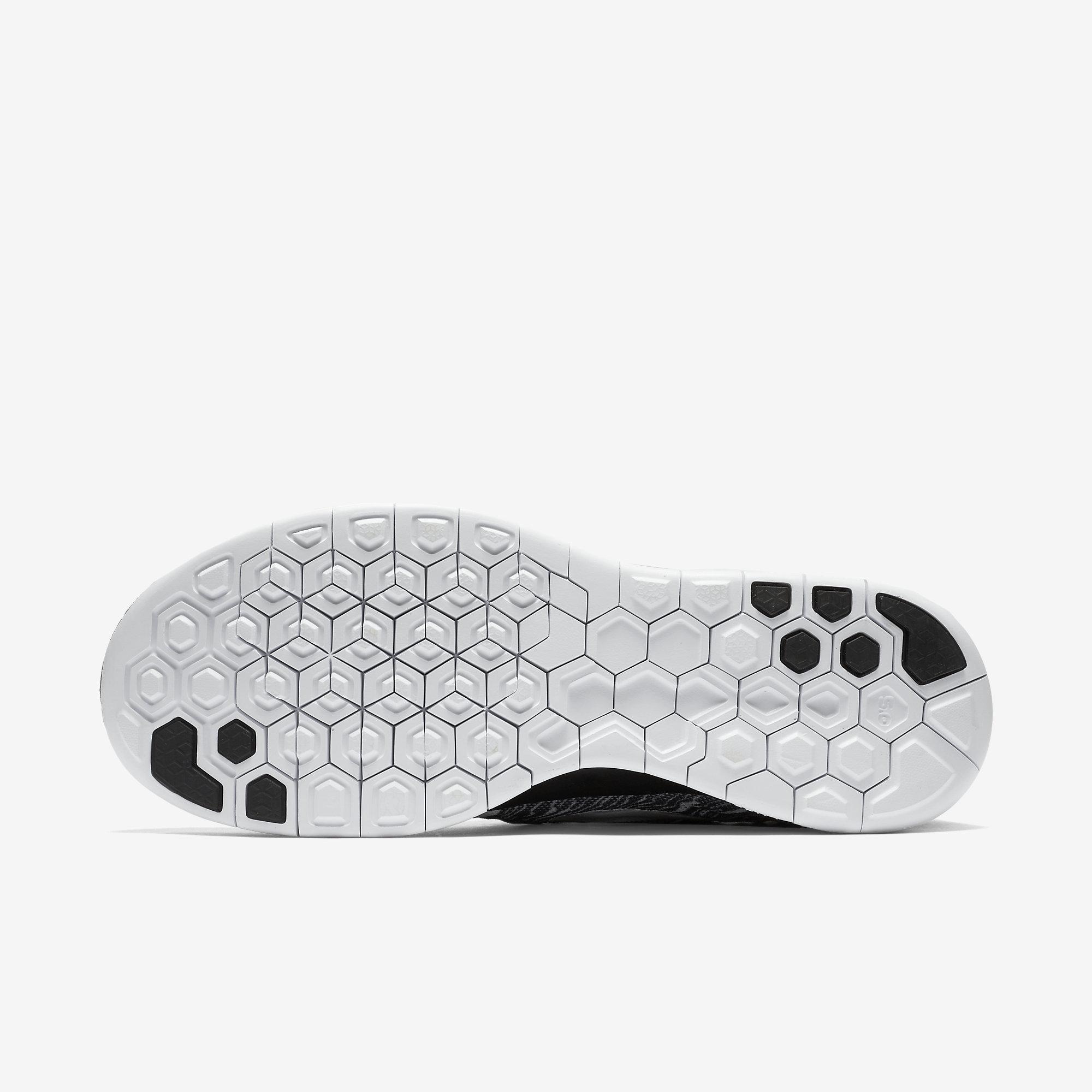 Nike Mens Free 5.0 Print Running Shoes Black/White