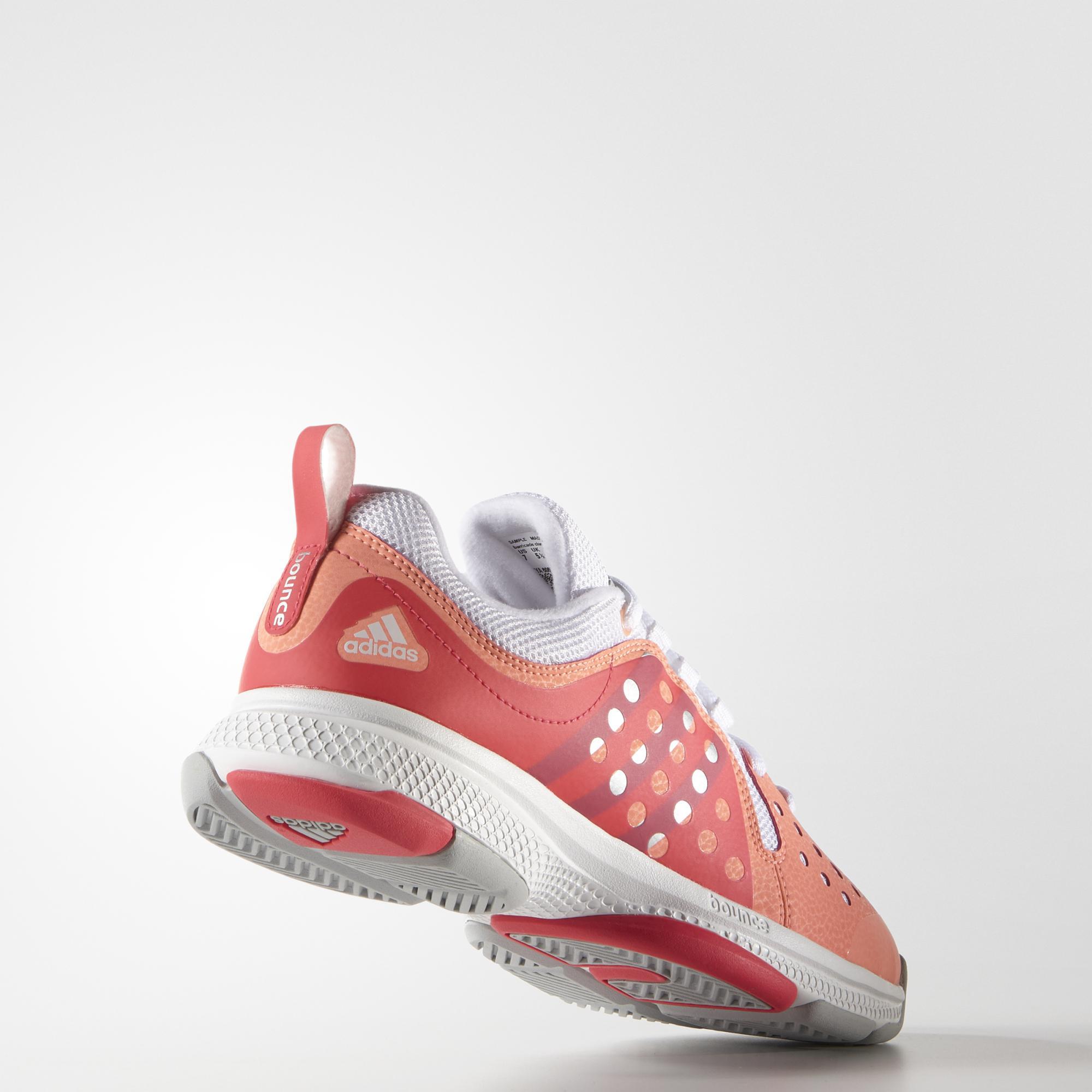 Adidas Womens Barricade Classic Bounce Tennis Shoes Red