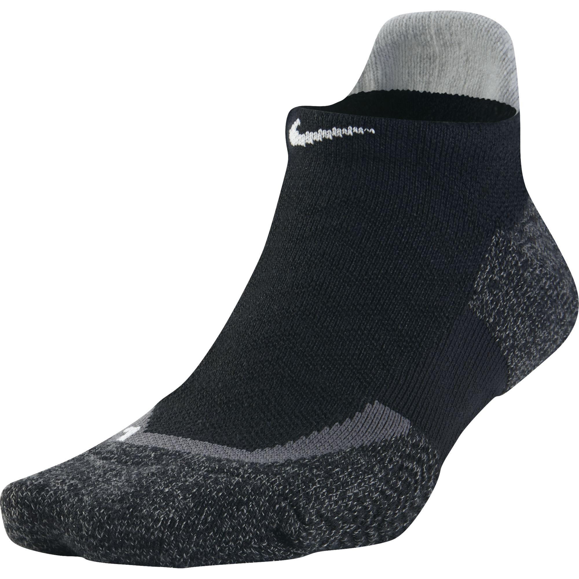 Nike Elite NoShow Tennis Socks (1 Pair) Black/Grey