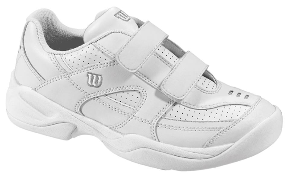 Wilson Advantage Court IV Velcro Junior Tennis Shoes White/Silver
