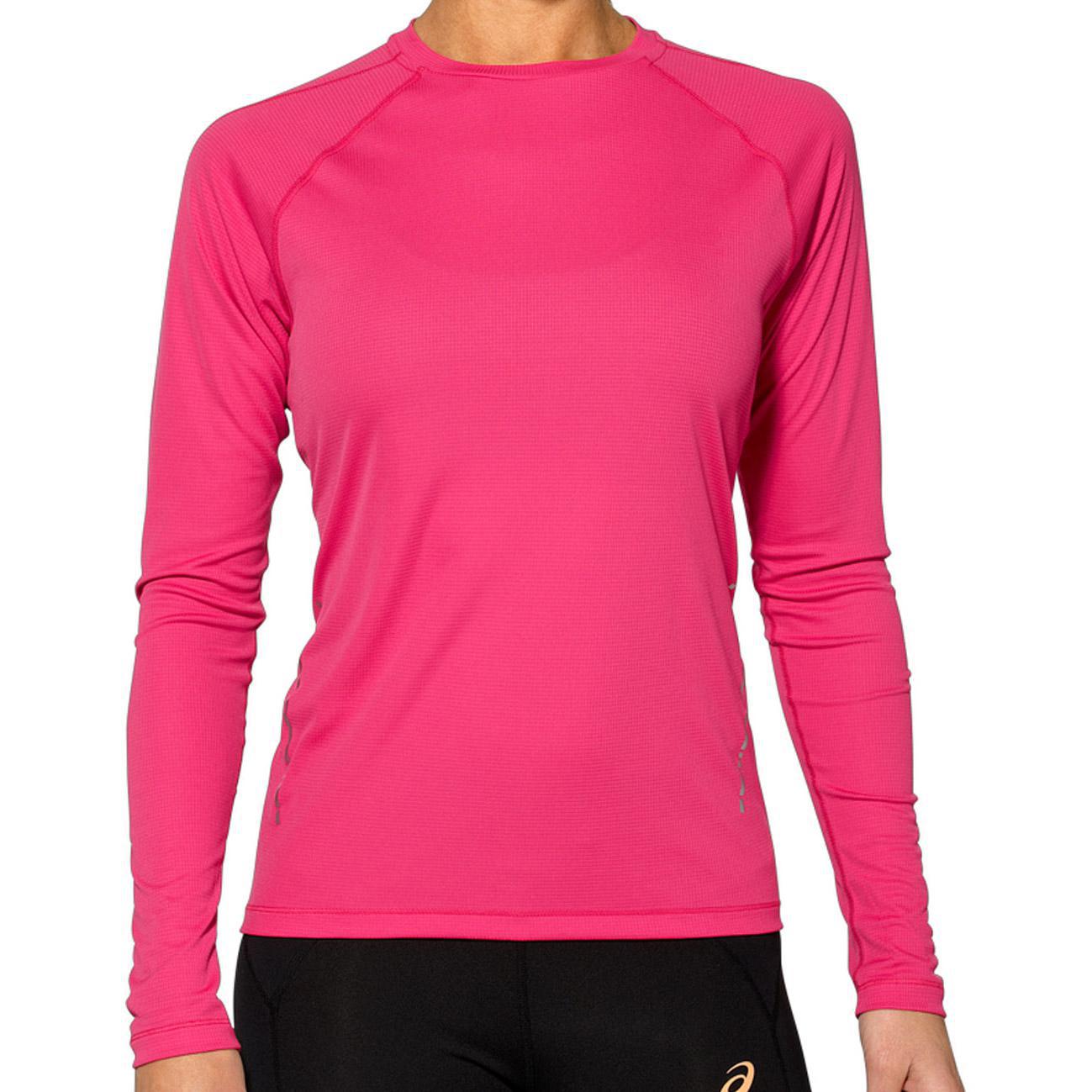 Asics Womens Long Sleeve Running Crew Ultra Pink