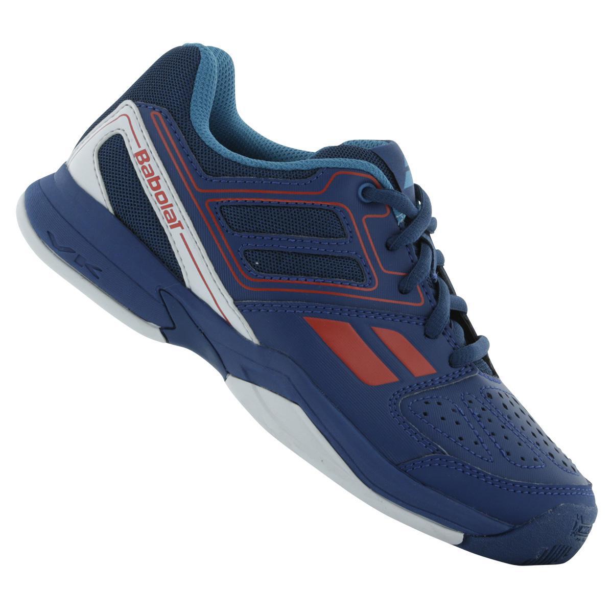 Babolat Boys Pulsion 4 BPM Junior Tennis Shoes Blue