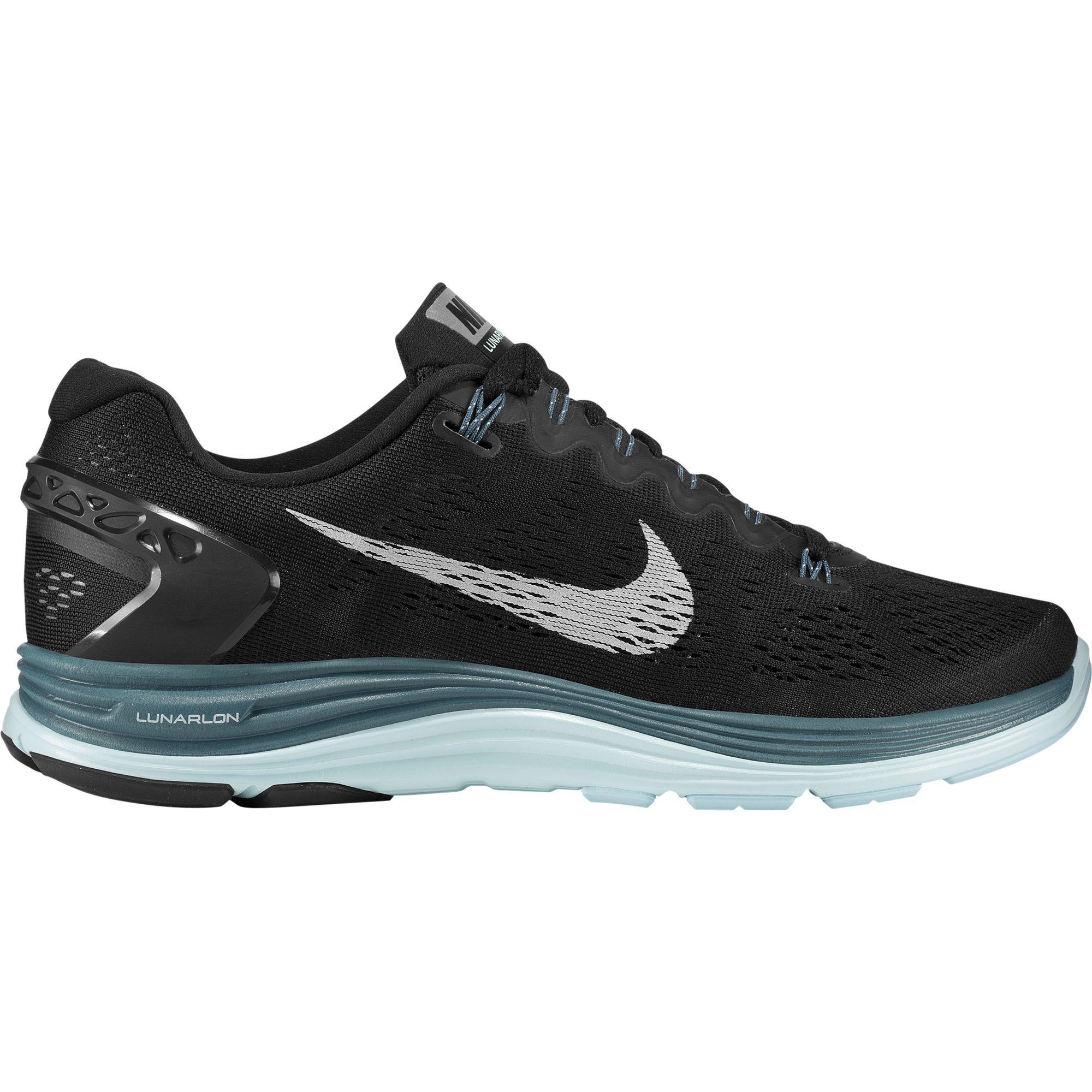 Nike Womens Lunarglide+5 Running Shoes - Black ...