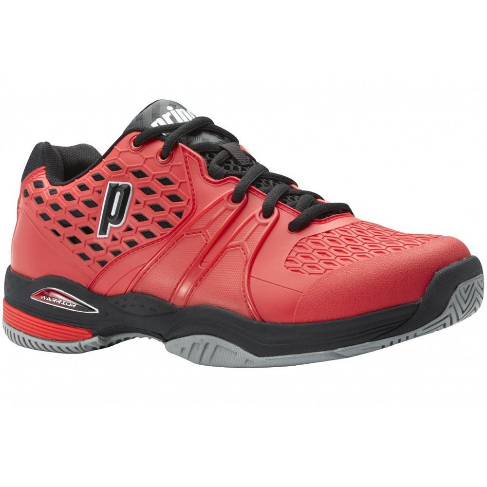 Prince Mens Warrior Clay Court Tennis Shoes - Red - Tennisnuts.com