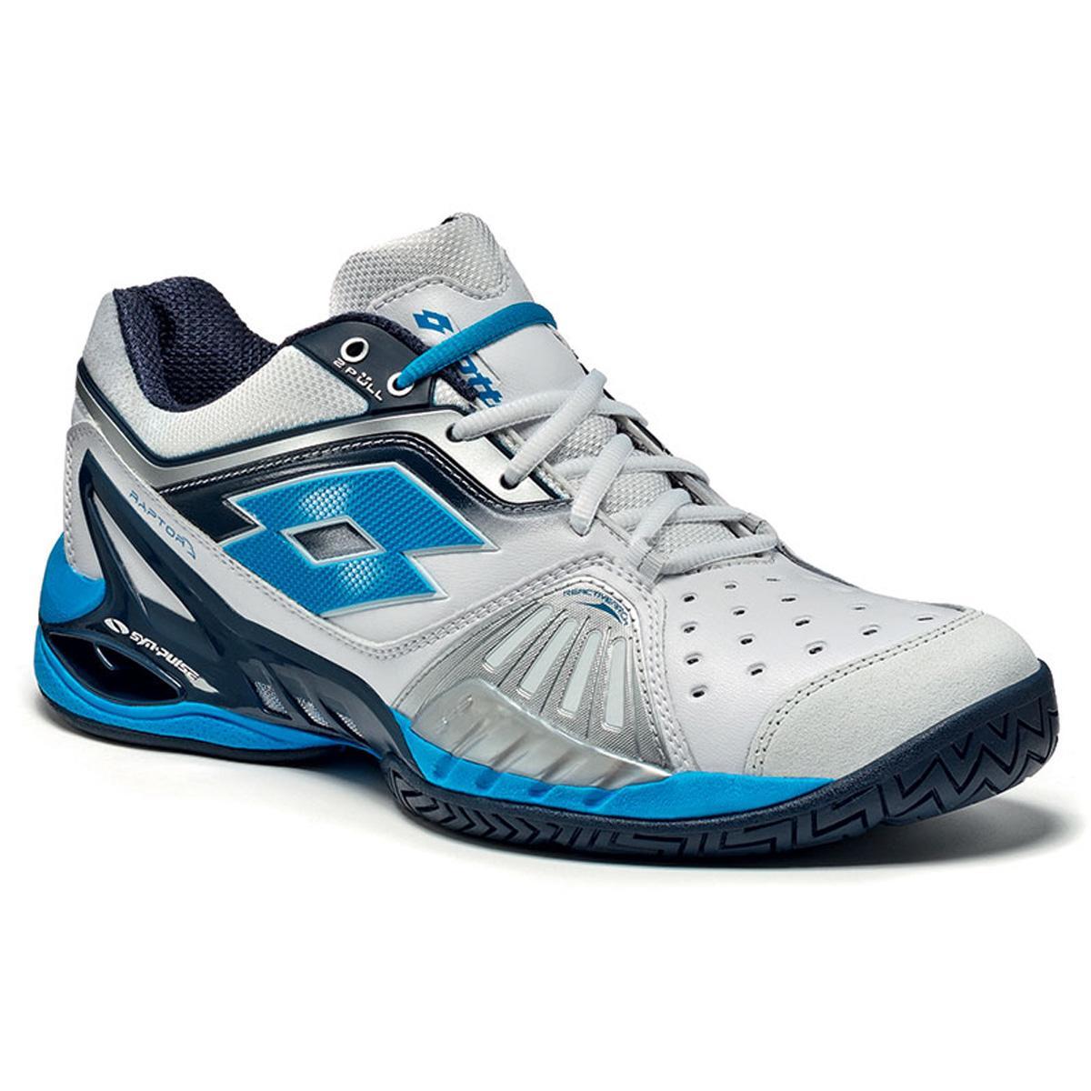 Lotto Mens Raptor Ultra IV Speed Tennis Shoes - White/Blue ...