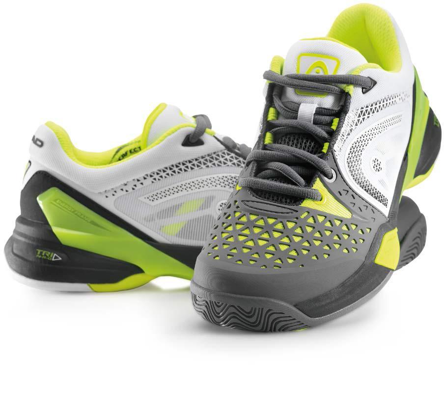 Head Mens Revolt Pro Tennis Shoes Grey/Yellow