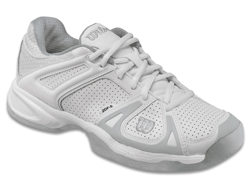 Wilson Womens Stance Indoor Carpet Tennis Shoes White/Ice Grey