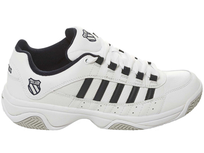 K-Swiss Mens Outshine All Court Tennis Shoes - White/Navy - main image