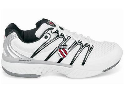 Swiss White Shoes on Swiss Mens Bigshot Tennis Shoes  White Silver Black   Foc Bag