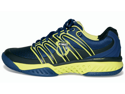 K-Swiss Mens BigShot Tennis Shoes - Navy/Optic Yellow - main image