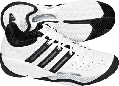 Adidas Mens Barricade CLS Classic Tennis Shoes- White/Black
