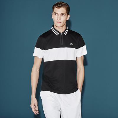 Lacoste Sport Mens Striped Polo - Black/White - main image