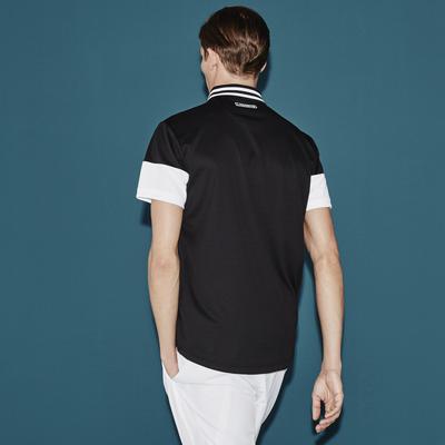 Lacoste Sport Mens Striped Polo - Black/White - main image
