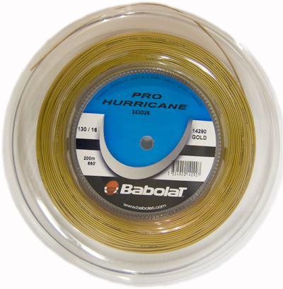 Babolat Pro Hurricane: 200m Reel (GOLD)