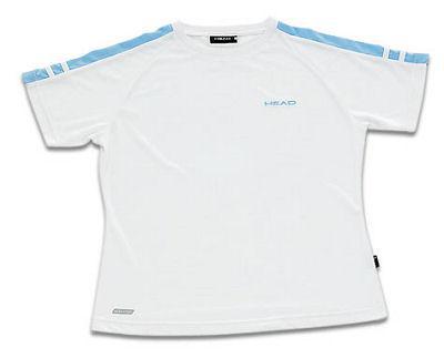 Head Womens Badminton T-Shirt White/Blue