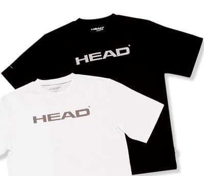Head Mens Badminton T-Shirt Black/White