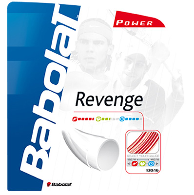 Babolat Revenge Tennis Strings (1.30)- Red: 1 Set
