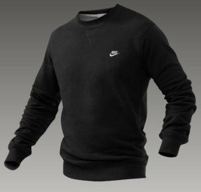 Nike Mens Davidson Brushed Fleece Crew 09- Black/White