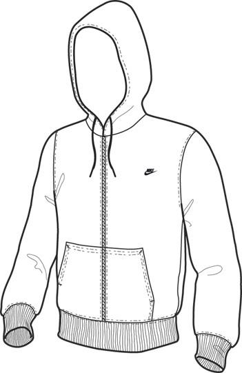 Nike Mens Hayward Full Zip Fleece Hoody- White