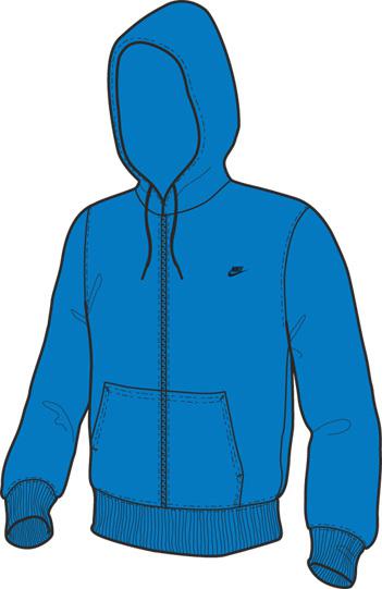 Nike Mens Hayward Full Zip Fleece Hoody- Photo Blue