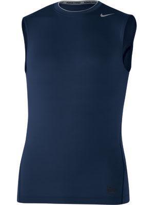 Nike Pro Core Sleeveless Tight Crew - Navy/Grey