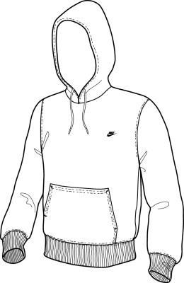 Nike Mens Johnson Hoody 09- White/Navy