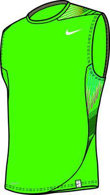 Nike Mens Dri-Fit Sublimated Sleeveless 04/08 Green