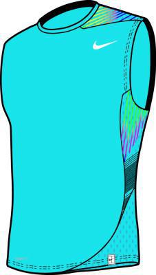 Nike Mens Sublimated Sleeveless Vivid Blue/Black