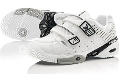 Velcro Tennis Shoes on Head Kids Monster Velcro Junior Tennis Shoes  White Black   Tennisnuts