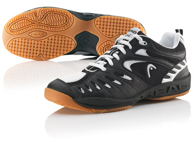 Head Mens Grid Badminton/Squash Indoor Shoes- Black/White