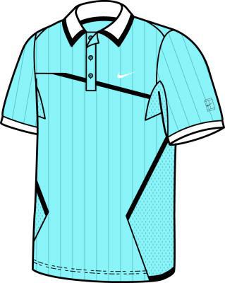 Nike Boys Tennis Global Top Blue Chill/Black