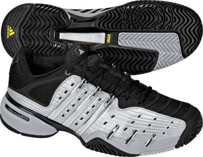 Adidas Mens Barricade V 0109 Tennis Shoes- Phantom/Silver