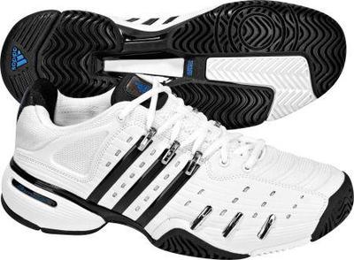 Adidas Mens Barricade V Tennis Shoes AO09- White/Black