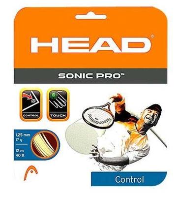Head Sonic Pro Tennis Strings 17 (1.25mm): WHITE
