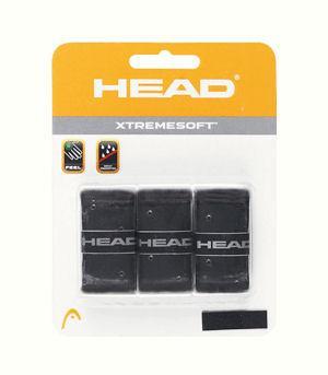 Head Xtreme Soft Overgrips - Black (pack of 3 grips)