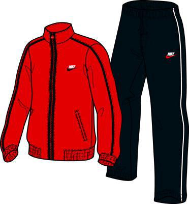 Nike Boys Woven Warm-Up Tracksuit- Red/Black